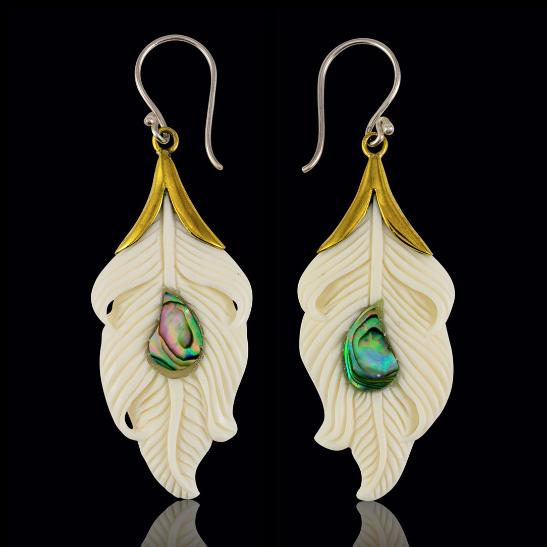 Flowing Feathers - Bone