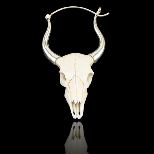 Buffalo Skulls - Bone & Silver