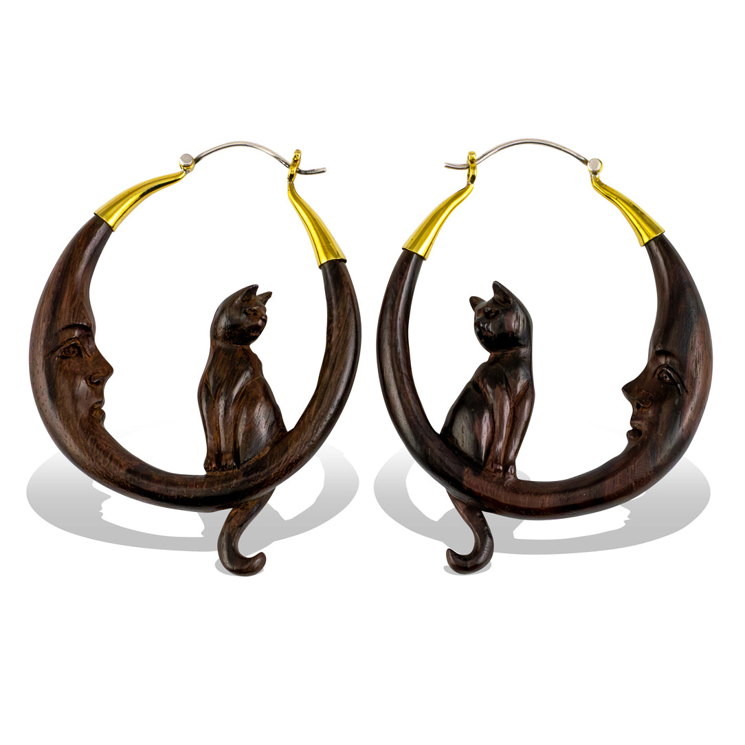 Cradled Cats - Wood