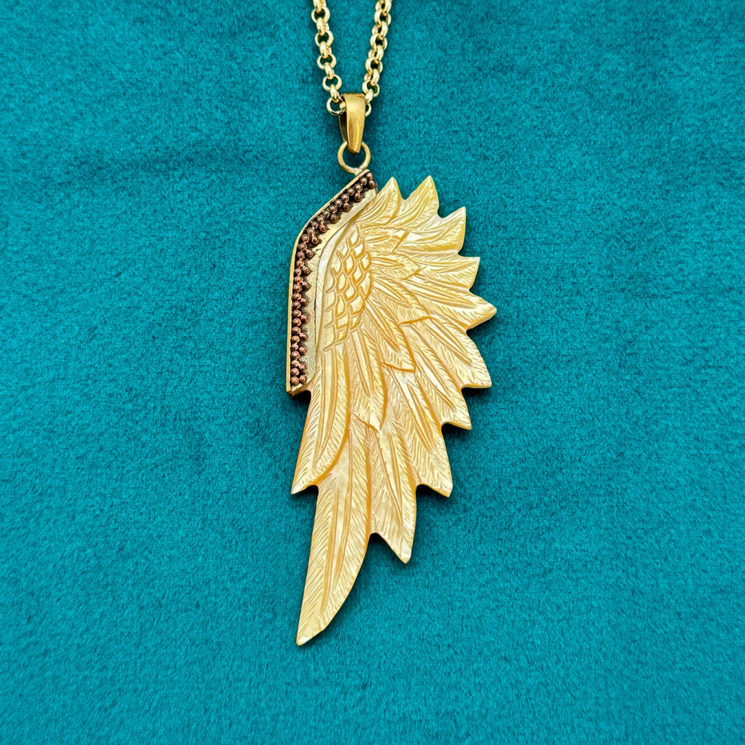 Seyka Wing Pendant - Shell