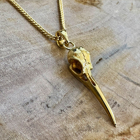 Hummingbird Skull - Brass
