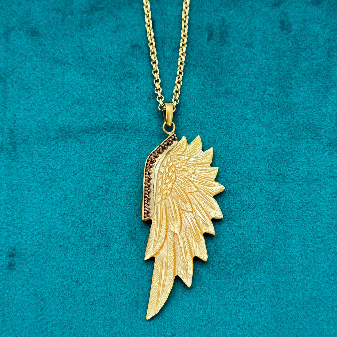 Seyka Wing Pendant - Shell