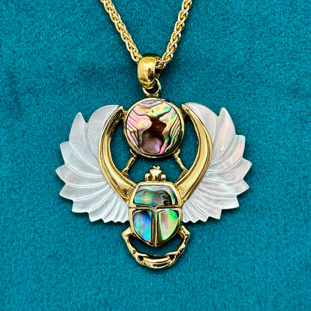 Royal Scarab Pendant - Shell