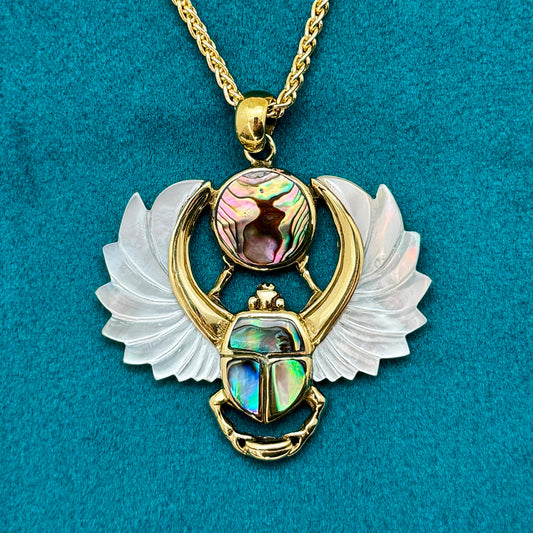 Royal Scarab Pendant - Shell