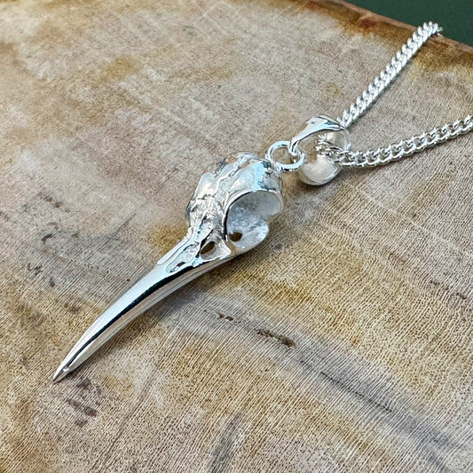 Hummingbird Skull - Silver