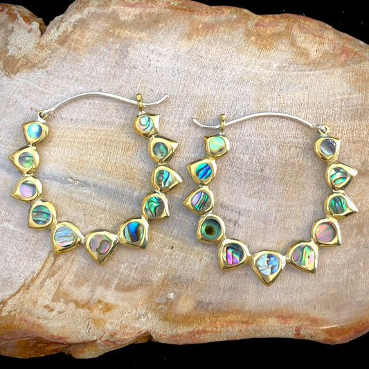 Spiked Hoops - Silver Posts
