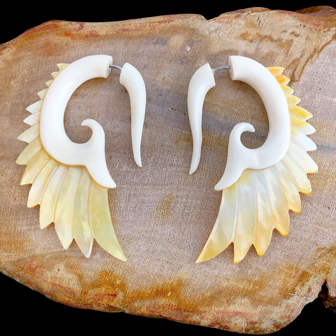 Nava Wings - Bone & Shell