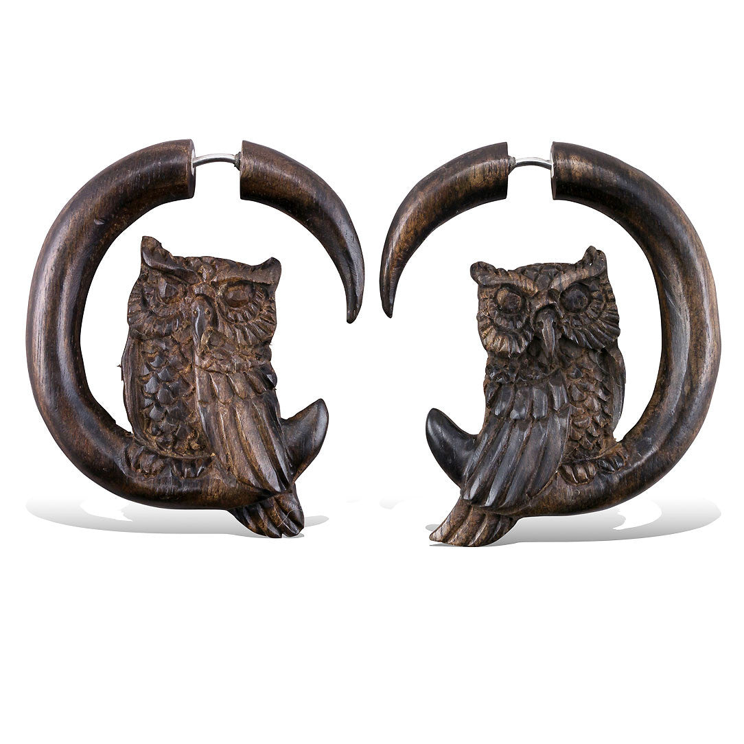 Perched Owl - Wood