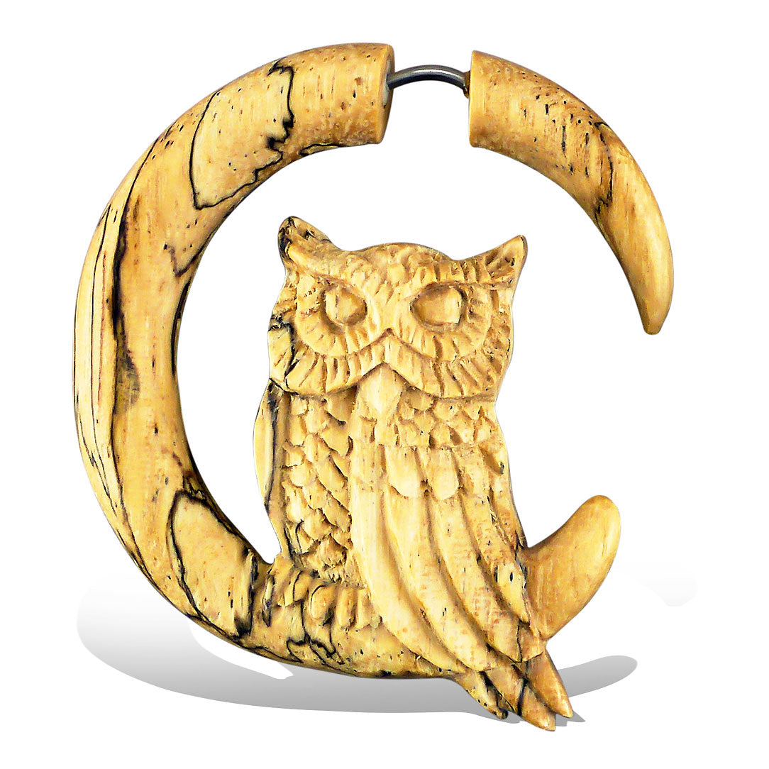 Perched Owl - Wood