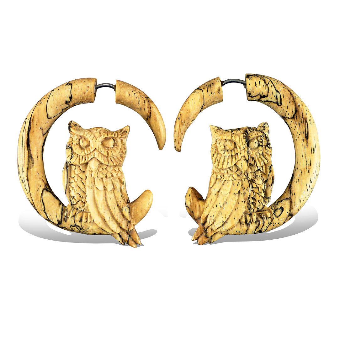 Perched Owl - Wood