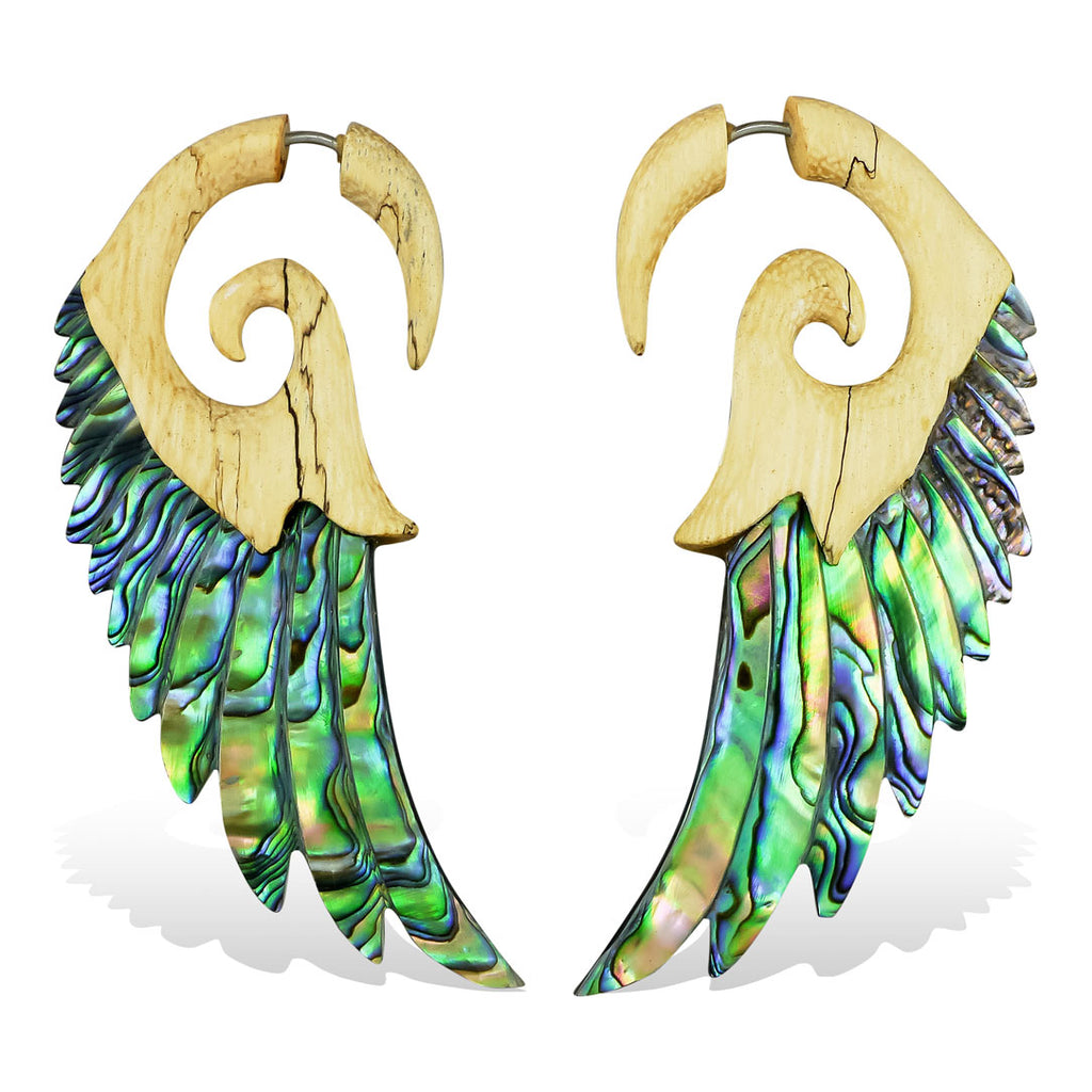 <span>EFWA-836<span>: </span></span>Striking Wings - Wood with Abalone