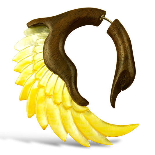 Sankofa Swans - Wood with Shell