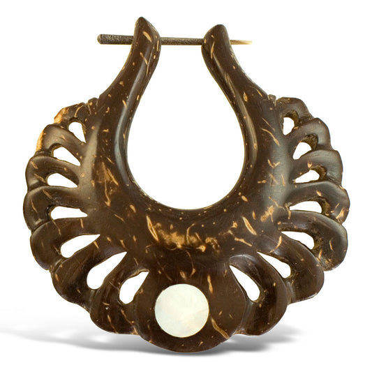 Kariri Shell Hoops - Coconut