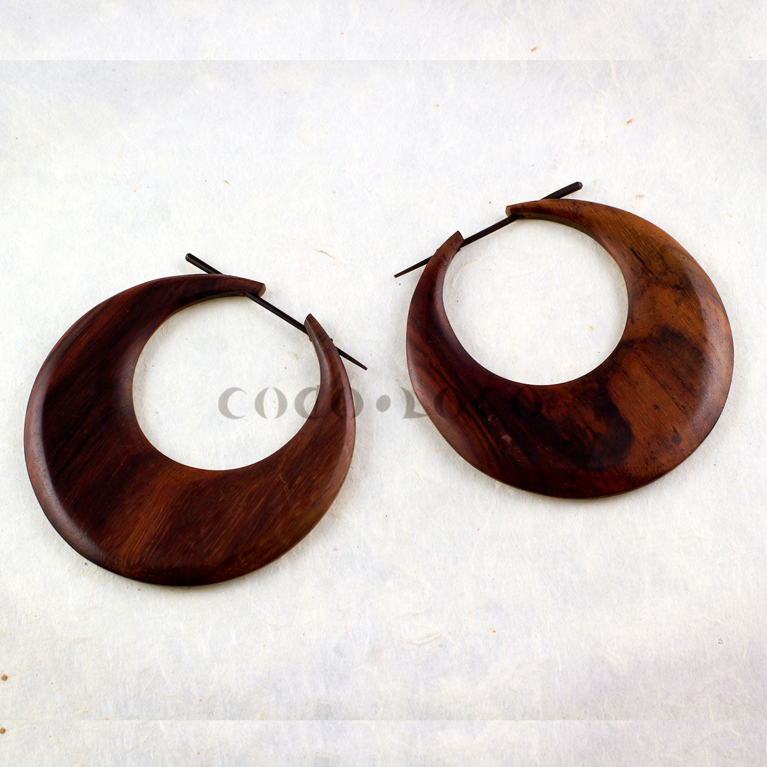 Moon Hoops - Wood