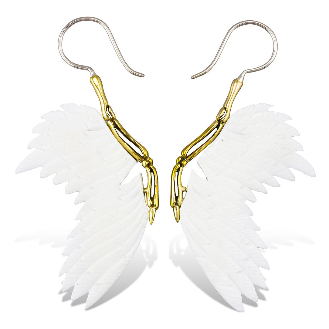Raven Wings - Bone