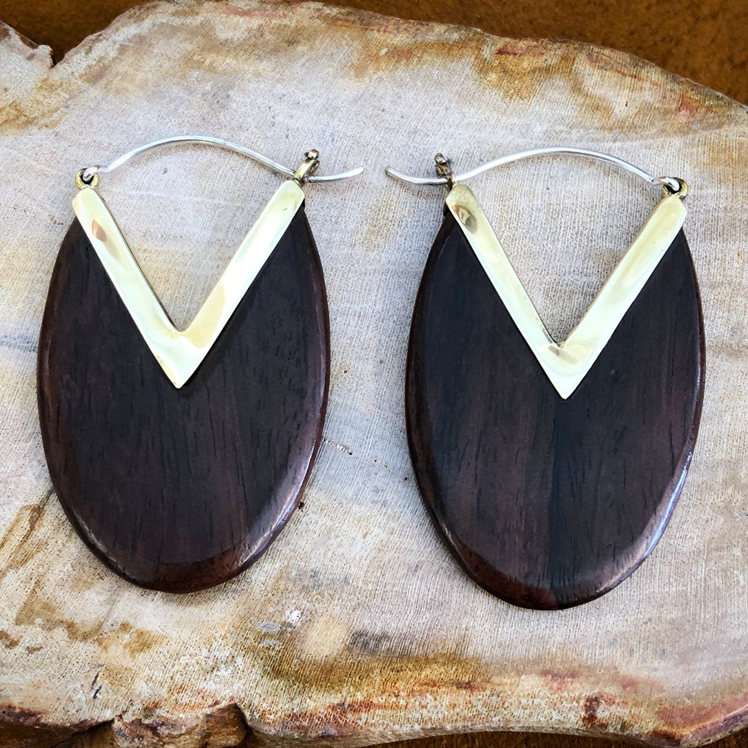 Oval Hoops - Wood