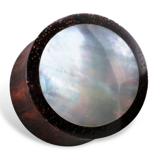 Shell Plugs MOP - Wood