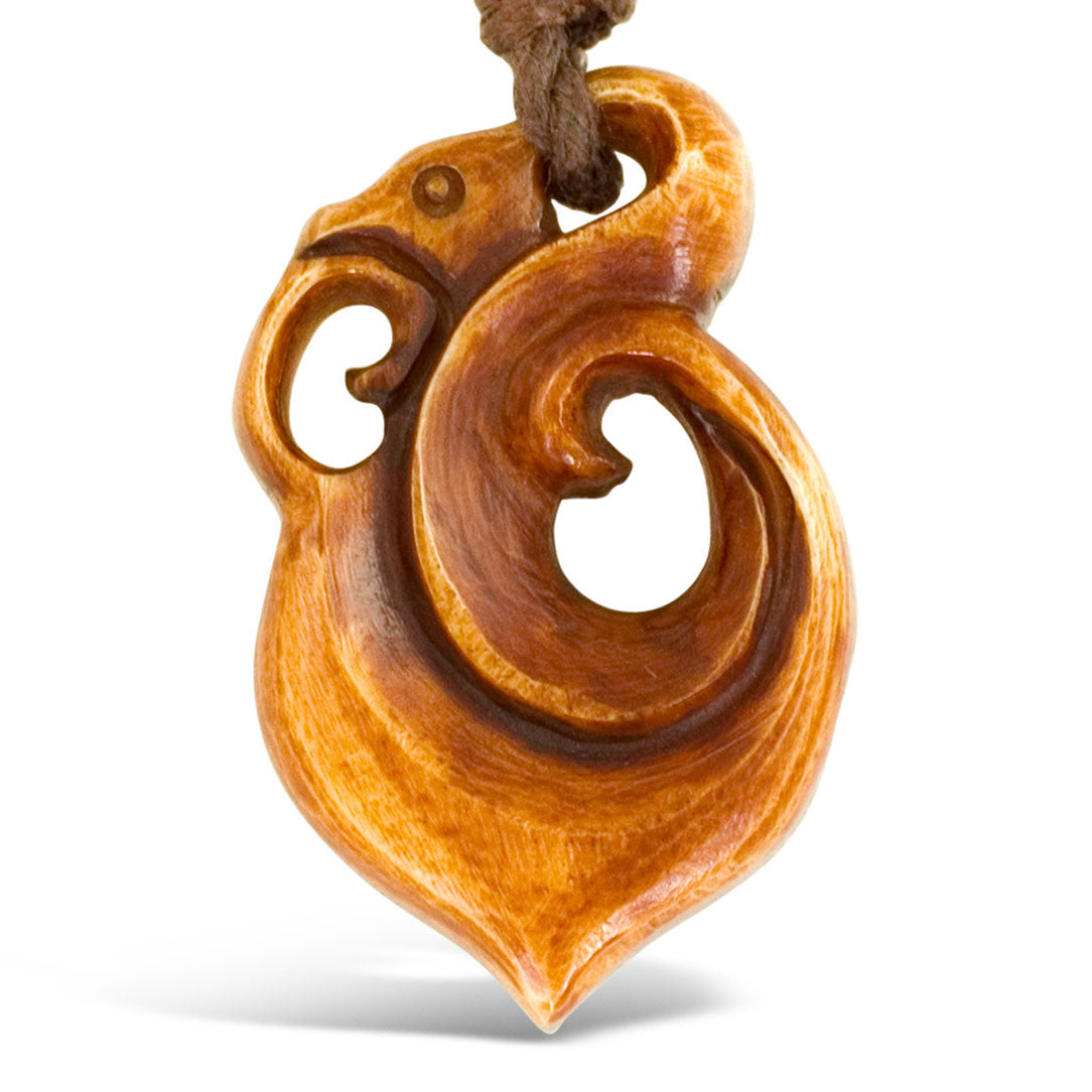 Gaia Pendant - Stained Bone