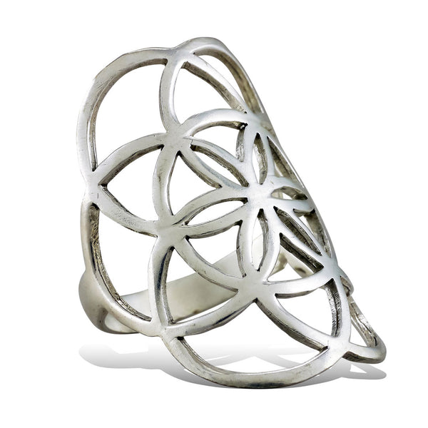 <span>RAS-004<span>: </span></span>Seed of Life Ring - Silver