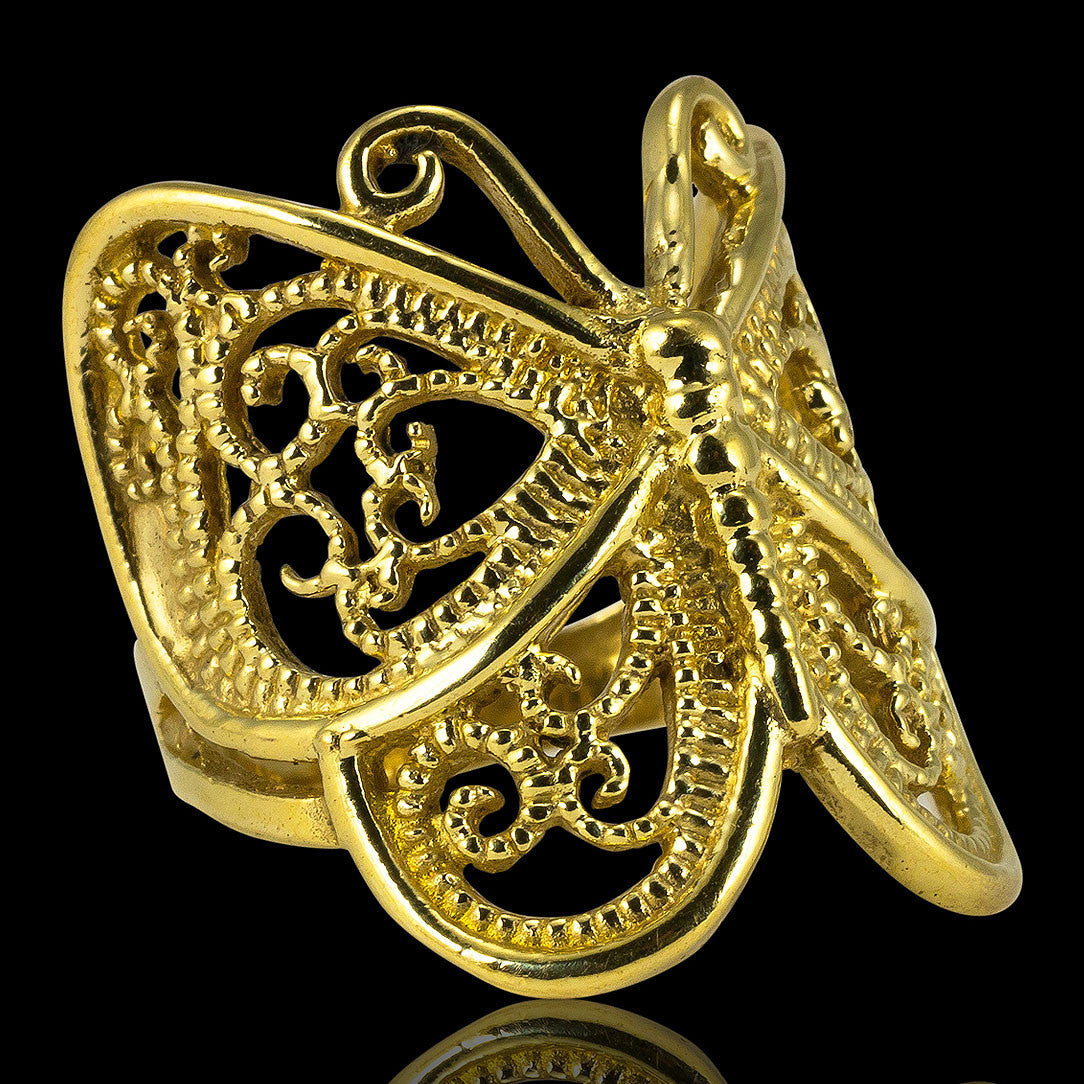 Mariposa Ring - Brass