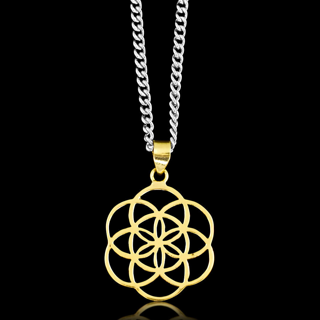 Seed of Life - Brass Pendant